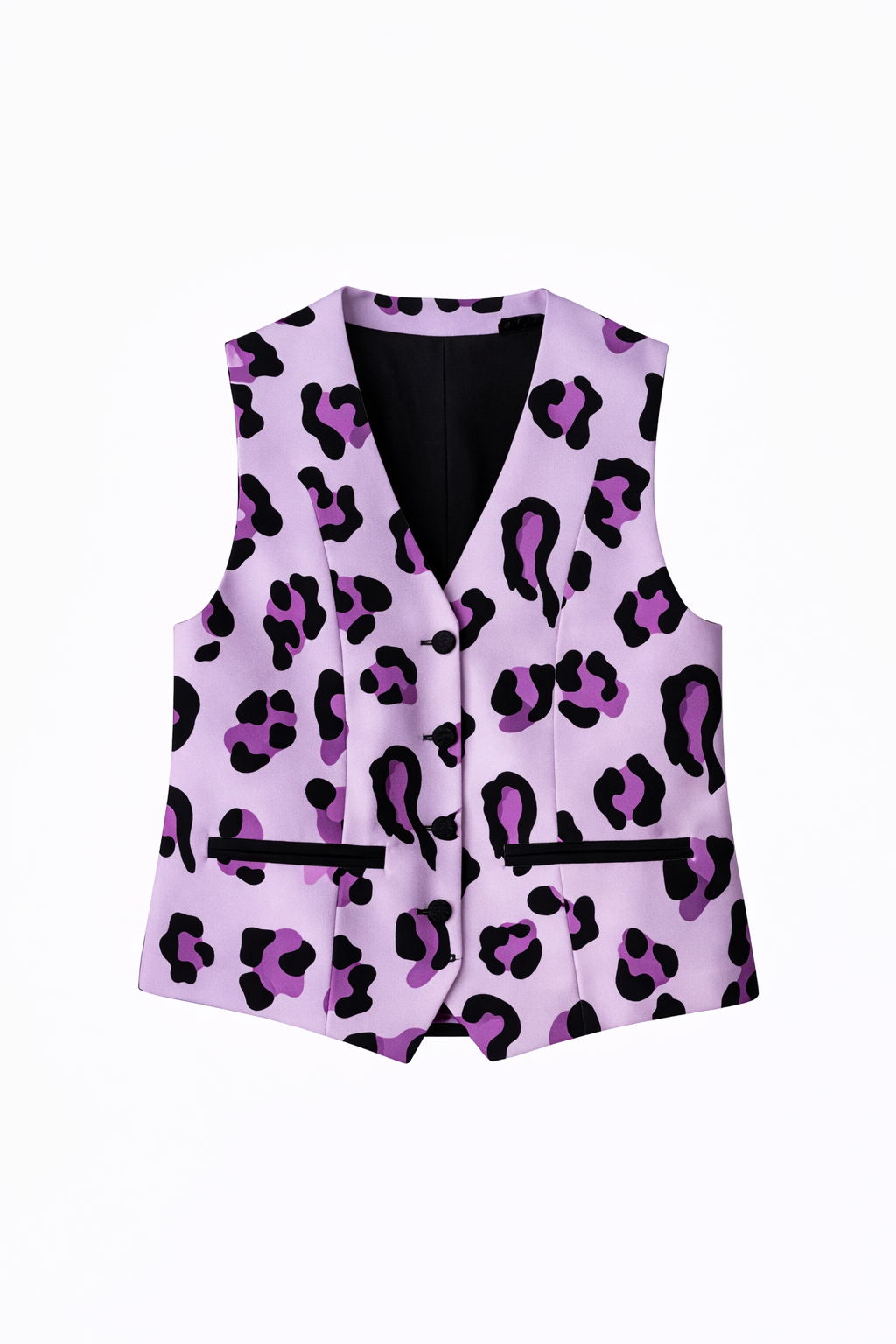 Gillette Lila Print Leopardo – Sastrería Estampada