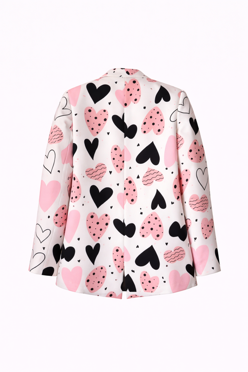 Blazer Corazones | Estampado Exclusivo