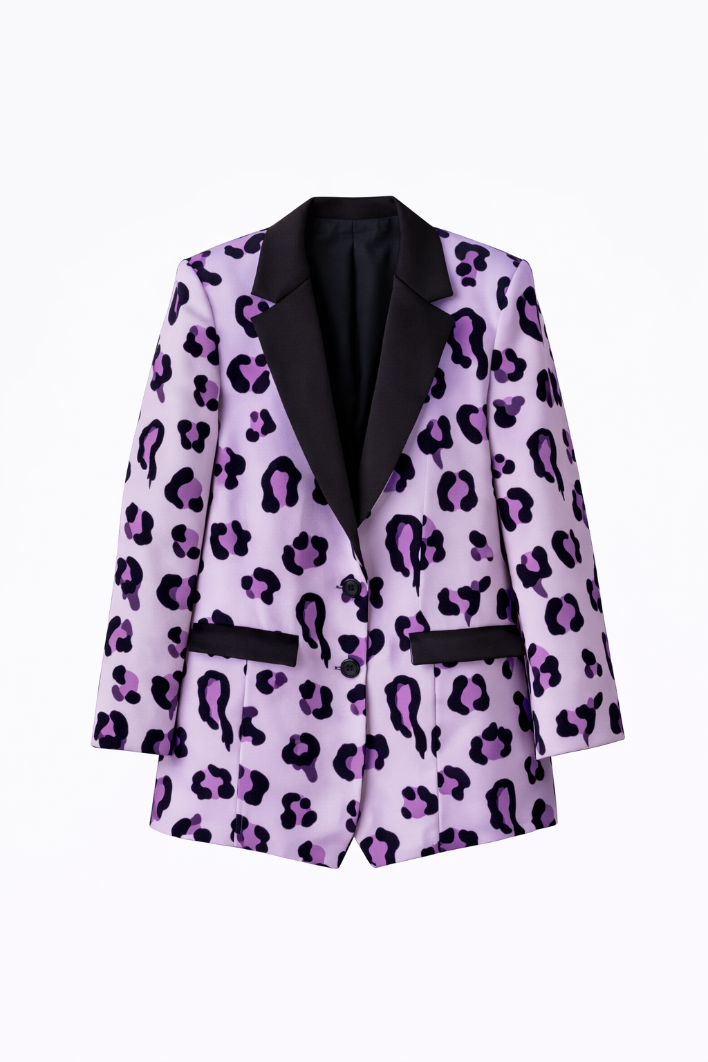 Blazer Lila Print Leopardo – Sastrería Estampada