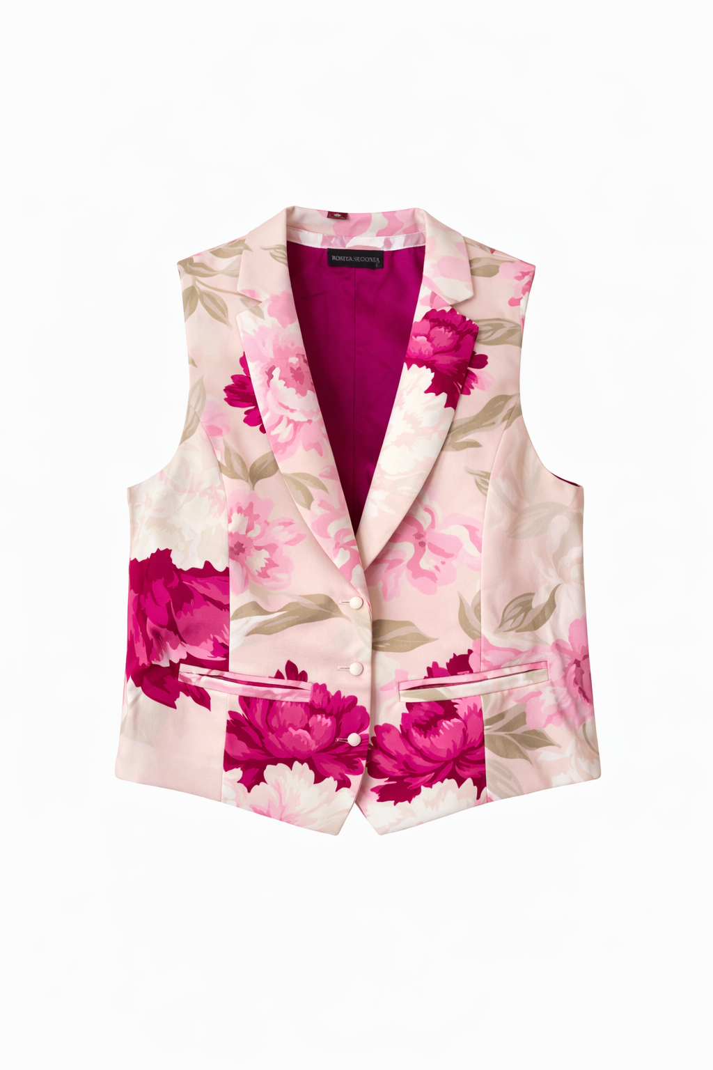 Gillette Floral Rosa Peonía – Sastrería Estampada